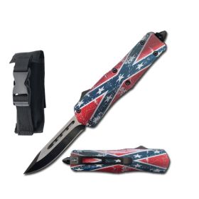 7" Confederate Flag Tactical Recon OTF Combat Knife