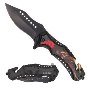 Tactical Dragon Spring Assisted Open Rescue Folding Pocket Knife