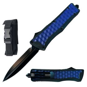 9" American Mercenary Blue Tactical OTF Automatic Knife