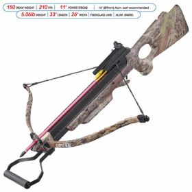 150 Pound Draw Recurve Crossbow Foldable Camo Rifle Cross bow