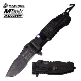 Mtech US Marines Tactical Lethal Spring Assisted Knife With LED Light
