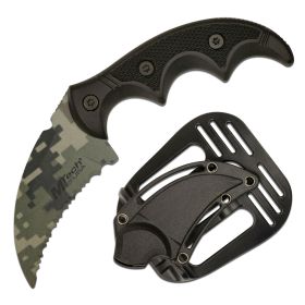 Mtech 5" Digital Camo Full Tang Serrated Combat Karambit Knife