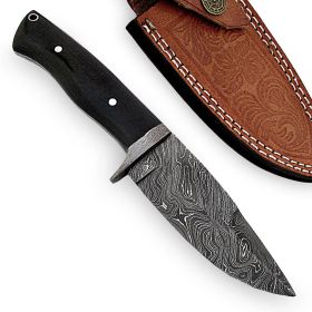 9.5 Inches Full Tang Damascus Handmade Hunting Knife