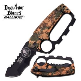 Dark Side Blades 5.25 Inches Desert Kunkle Handle Spring Assisted Knife