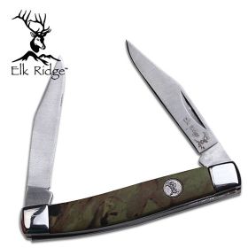2.85" Elk Ridge Small Camouflage Folding Pen Pocket Gentleman's Knife