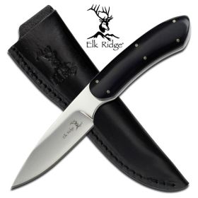 Elk Ridge Fixed Blade Hunting Knife with Mirror Polished Blade