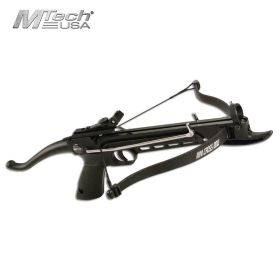 MTech USA Fiberglass 80 LB Draw Weight Self-Cocking Pistol Crossbow