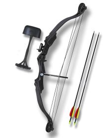 25 lbs 33 Inch Black Compound Bow Archery Set