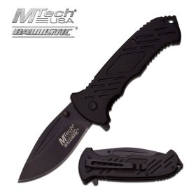 Mtech Tactical Spring Assist Knife Black Handle