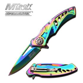 Mtech Assisted Open Vibrant Titanium Pocket Knife