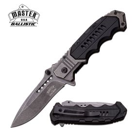 Spring Assisted Folding Pocket Knife Black Everyday Carry Military Tactical