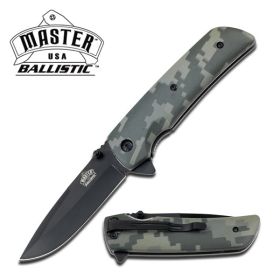 Digital Camo Handle Spring Assisted Knife