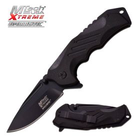 4.75 Inch Closed MTech Xtreme Black Spring Assisted Knife