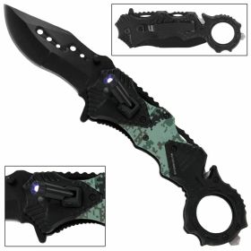 Homeland Defense Tactical Emergency Rescue Spring Assisted Knife