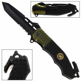 3.75" Blade Military Tactical Spring-Assist Folding Knife