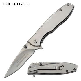 Mirror Finished Aluminum Handle Spring Assist Gentleman's Knife