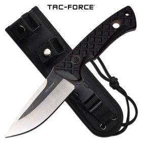 Tactical Combat Knife Fixed Blade Full Tang Black G10 Handle With Sheath