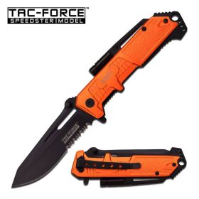 4.75 Inch EMT Tactical Rescue Spring Assist Pocket Knife With LED Light