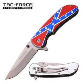 Speedster Model Assisted Opening Spring Knife Confederate Flag