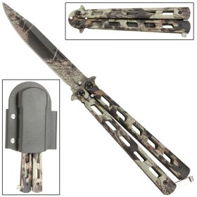 Wetlands Camo Balisong Butterfly Knife