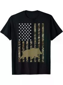 Hog Hunting Shirts For Men Women Wild Boar Pig Hunter T-Shirt (Color: Black, size: L)
